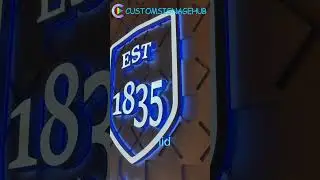 Product Demo The Ultimate Custom Dual-Lit LED Acrylic Sign#backlitsign #businessglow #youtubeshorts