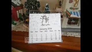 How to make Mini CD Easel Calendars