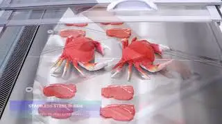 Front sliding glass door deli and meat display showcase refrigerator