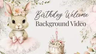 Birthday Party Ambience | Pink Ballerina Bunny Celebration with Soft Background Decor