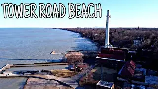 DJI Mavic Mini Explores Tower Road Beach Winnetka, Illinois Drone Footage 2.7K
