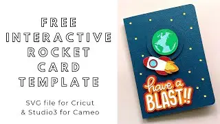 БЕСПЛАТНАЯ загрузка SVG - интерактивная вращающаяся ракета - цифровые файлы для Cricut и Silhouette Cameo