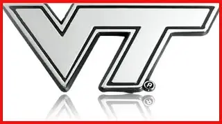 Durable Chrome Metal NCAA Emblem &ndash; Easy Peel & Stick Installation