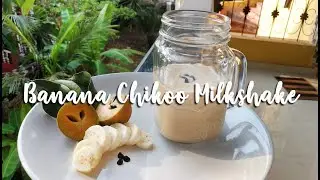 Simplest Banana Chikoo Milkshake