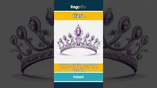 🇬🇧 Tiara Meaning : Flash Card : Learn English Vocabulary