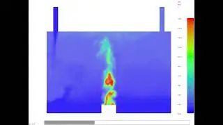 Fire Dynamics Simulator (FDS) - Compartment fire with mechanical ventilation #1 🔥