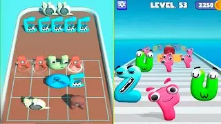 Merge 'Alphabet Lore' Run vs  Alphabet Rainbow, ⭐⭐⭐⭐ Number Lore Abcdefghijklmnoqrstuvwxy Part 20