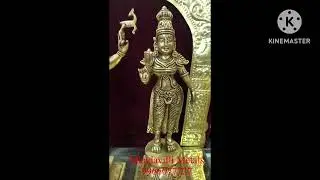 SivaParvathi 15&rdquo;set #brasssiva Parvathisetforkalyanam#antique finishing#brass makarathoranam