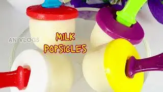 Super Easy Milk Popsicle !✨ #easy recipes #AER #youtubevideo #viral #trending