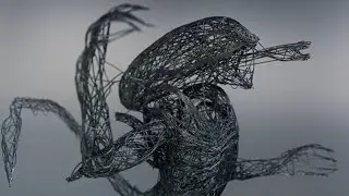 Alien 3D Element Wire frame