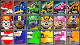 Tank Stars + Dino Robot Corps + Paw Patrol - Megalodon - Fire Tyrannosaurus - Giganotosaurus - Ptera