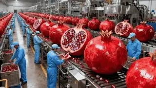 Inside a Modern Pomegranate Factory: From Arils Separation to Export-Ready Frozen Packs