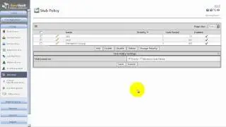 SonaVault for Email Archiving UI Demo: Setup (Stub Policy)