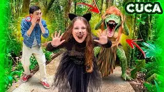 A BRUXA CUCA APARECEU E ATACOU A FILHA DA MULHER GATO !!! FOLCLORE BRASILEIRO