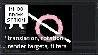 OPENRNDR images #5: translation, rotation, render targets, filters