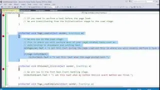 ASP.NET Web Forms Page Lifecycle