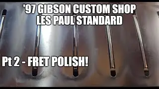 1997 Gibson Custom Shop Les Paul Standard  Fret Polish -- Deep Look 2 of 4