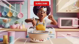 #cartoon #animation #disney #cooking #happy #cake #girl #cute #funny #kitchen #recipe #colors #love