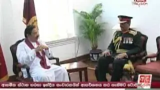 Sarath Fonseka made his final call to President