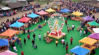 मेरे गाओं में लगा मेला||A fair was held in my village.