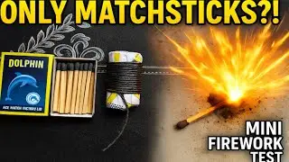 I Made a Firework Using Only Matchsticks & | a Box! 💥🔥 (DIY Mini Explosive)
