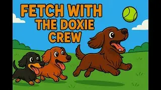 Dachshunds Gone Wild: The Doxie Crew Plays Fetch Outside!