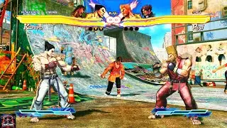Street Fighter x Tekken Gameplay - Kazuya & Ryu VS Paul & Lars #tekken #streetfighter