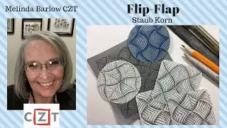 Tangle  Art Lesson Flip-Flap Tangle Pattern #333