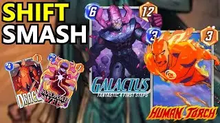 MARVEL SNAP INDONESIA - DECK YANG BERGERAK DAN MEMAKAN POWER!! HUMAN TORCH DRACULA GALACTUS DECK