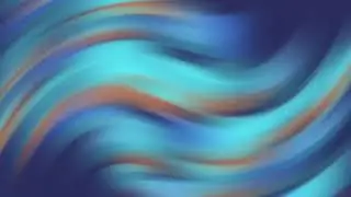 1 Hour Soft Silk Waves Loop | Elegant Teal & Copper Abstract Background