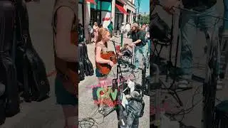 Sarah Fitz Music brings some magic on a hot summers day live from Grafton Street Dublin Ireland