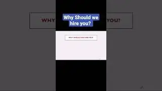 why should we hire you? #freshersinterview