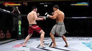 UFC4: 1st created fighter putting Darren Till down with a spartan kick.