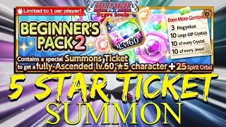 Bleach Brave Souls - 5 STAR TICKET SUMMON and 4/5★ Tickets!