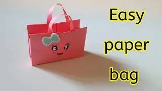 DIY paper bag|How to make paper handbag|Diy paper purse|Easy paper bag making|DIY paper handbag