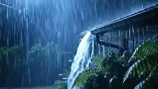 Rainstorm on Tin Roof: Heavy Rain and Thunder for Night Relaxation
