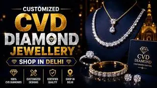 CUSTOMIZED CVD DIAMOND JEWELLERY SHOP IN DELHI | CVD Bracelet, Necklace and Rings #trending #delhi