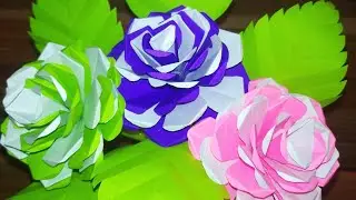 Making Beautiful Paper Flower | Paper Crafts for School | Home Decor | Metacards Craft🌺