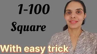 ##squares 1-100@in one method #easyway@by/sunitasangwan