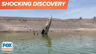 Sunken Boats Emerge From Lake Mead As Water Levels Continue Receding