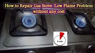 How to repair gas stove low flame problem | gas stove switch repair