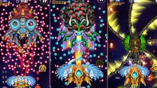 space shooter leviathan vs all bosses | brown 2k2 gaming | rocket studio