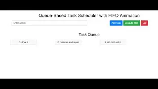 Systematic Task Scheduler using Queue | Data Structure and Algorithm | Simple Example of FIFO Queue