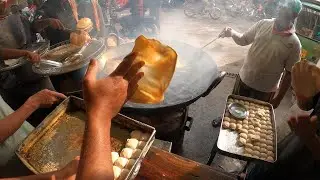 Bilal Bhai Soft Halwa Puri - Pakistani Street Food Tour of Vehari - Pakistani Food Street Part-03