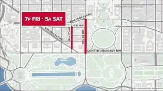 Several DC street closures this weekend as HBO films new miniseries