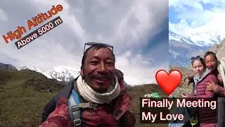 Crossing The High Altitude Pass 🇳🇵|| Finally Meeting My Wife 😁