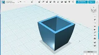 123D Design  미니화분 모델링