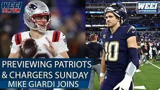 Mike Giardi joins to breakdown the Patriots & Chargers Wild Card matchup | WEEI Afternoons