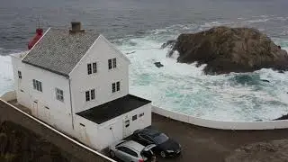 The Kr&aring;kenes lighthouse and Refviksanden beach