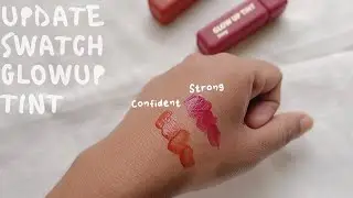 Update! Swatches singkat glow up tint by raecca di bibir gelap dan ombre